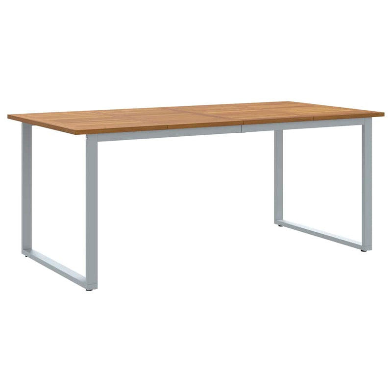vidaXL Kerti Étkezőasztal Szürke 180 x 90 x 75 cm