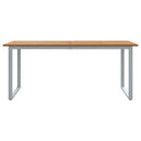 vidaXL Kerti Étkezőasztal Szürke 180 x 90 x 75 cm