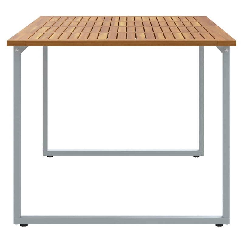 vidaXL Kerti Étkezőasztal Szürke 180 x 90 x 75 cm