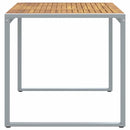 vidaXL Kerti Étkezőasztal Szürke 140 x 80 x 75 cm