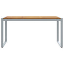 vidaXL Kerti Étkezőasztal Szürke 160 x 80 x 75 cm