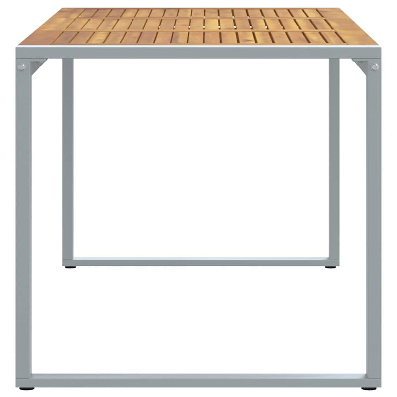 vidaXL Kerti Étkezőasztal Szürke 160 x 80 x 75 cm
