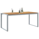 vidaXL Kerti Étkezőasztal Szürke 180 x 90 x 75 cm