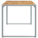 vidaXL Kerti Étkezőasztal Szürke 180 x 90 x 75 cm