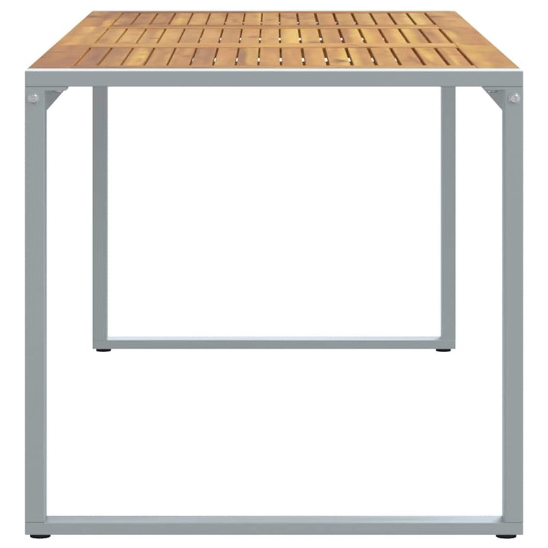 vidaXL Kerti Étkezőasztal Szürke 180 x 90 x 75 cm