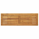 vidaXL Kültéri Asztal tárolóval Természetes és fekete 110 x 35 x 75 cm