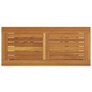 vidaXL Kültéri Asztal tárolóval Természetes és Szürke 80 x 35 x 75 cm