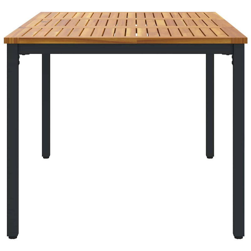 vidaXL Kültéri asztalok Természetes és fekete 150 x 90 x 75 cm