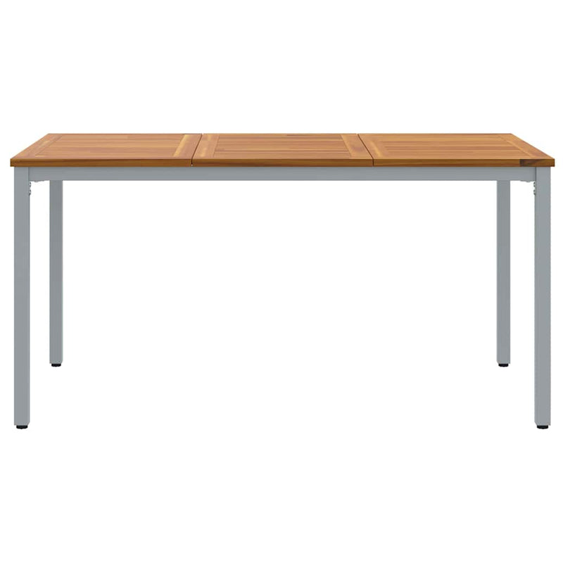 vidaXL Kültéri asztalok Természetes és Szürke 150 x 90 x 75 cm