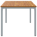 vidaXL Kültéri asztalok Természetes és Szürke 180 x 90 x 75 cm
