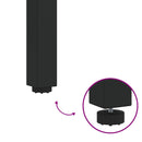 vidaXL Kültéri asztalok Természetes és fekete 45 x 45 x 38 cm