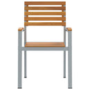 vidaXL Kerti Szék 4 pcs Barna 56 x 57 x 87 cm Tömör akácfa