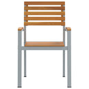 vidaXL Kerti Szék 4 pcs Barna 56 x 57 x 87 cm Tömör Akácfa
