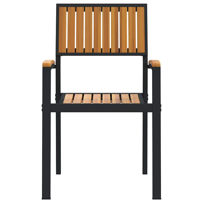 vidaXL Kerti Szék 4 pcs Barna 56 x 57 x 87 cm Tömör akácfa