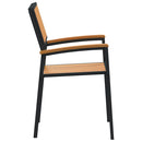 vidaXL Kerti Szék 4 pcs Barna 56 x 57 x 87 cm Tömör akácfa