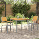 vidaXL Összecsukható Szék 2 pcs Barna 56 x 57 x 87 cm Tömör Akácfa