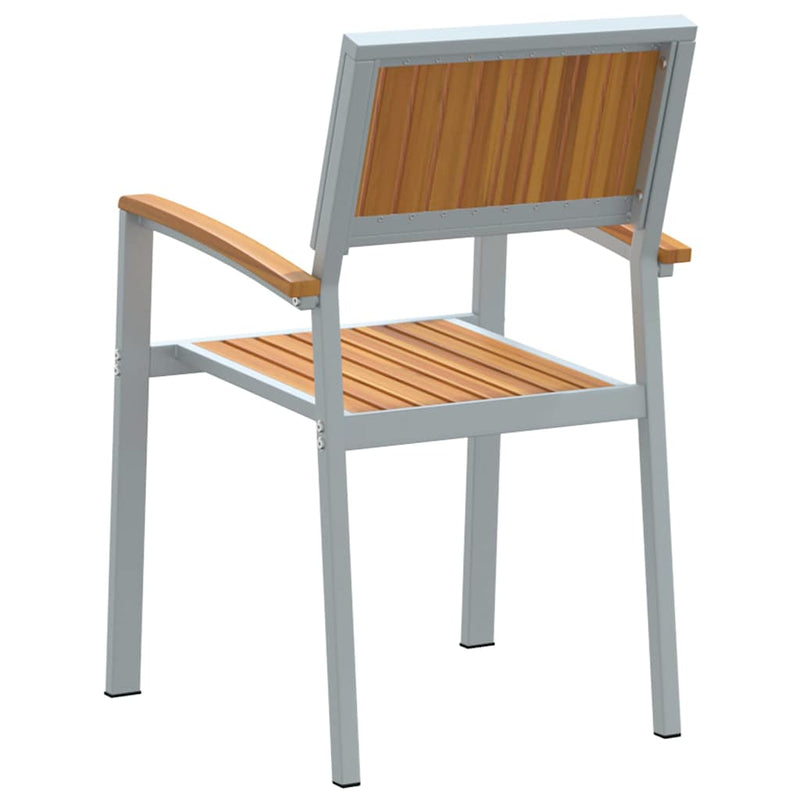 vidaXL Kerti Szék 4 pcs Barna 56 x 57 x 87 cm Tömör akácfa
