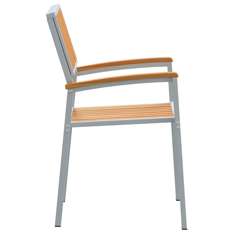 vidaXL Kerti Szék 4 pcs Barna 56 x 57 x 87 cm Tömör akácfa