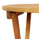 vidaXL Összecsukható kertasztal Természetes 60 x 60 x 72 cm