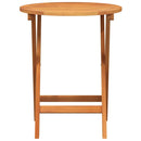 vidaXL Összecsukható kertasztal Természetes 60 x 60 x 72 cm