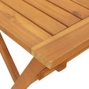 vidaXL Kerti Asztal Barna 90 x 55 x 75 cm Tömör akácfa