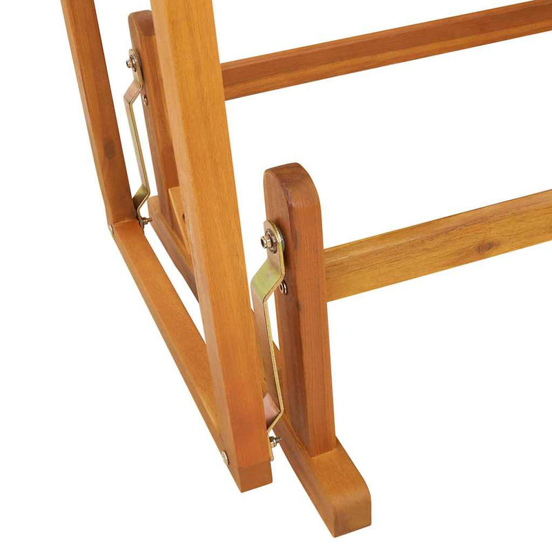 vidaXL Kerti Ringató Pad Barna 110 x 59 x 97cm Tömör akácfa