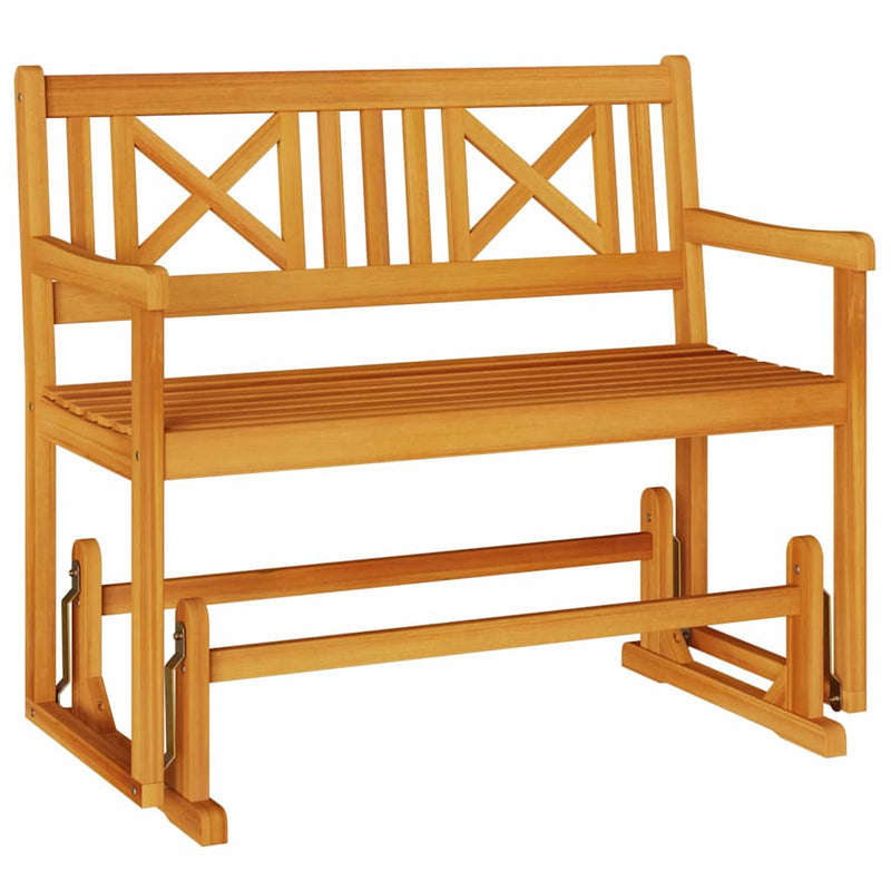 vidaXL Kerti Ringató Pad Barna 110 x 59 x 97cm Tömör akácfa