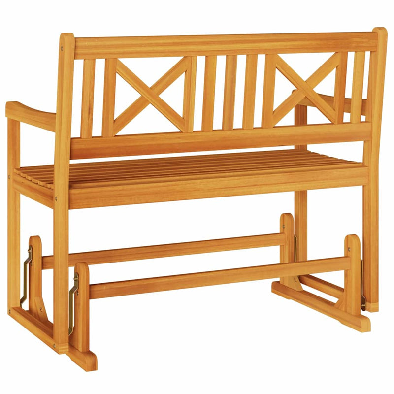 vidaXL Kerti Ringató Pad Barna 110 x 59 x 97cm Tömör akácfa