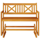 vidaXL Kerti Ringató Pad Barna 110 x 59 x 97cm Tömör akácfa