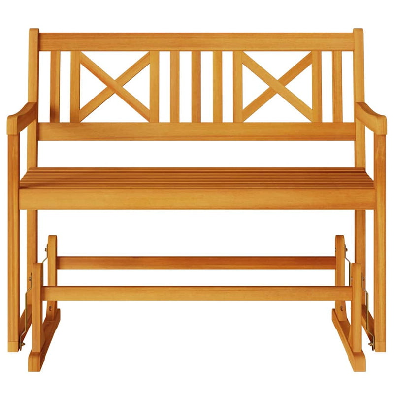 vidaXL Kerti Ringató Pad Barna 110 x 59 x 97cm Tömör akácfa