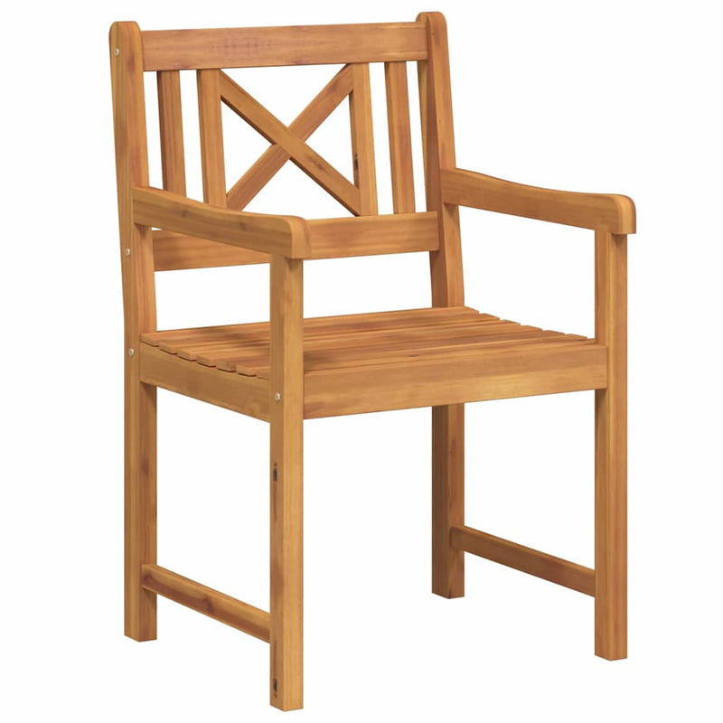 vidaXL Kerti Szék 2 pcs Barna 56 x 56 x 90 cm Tömör akácfa