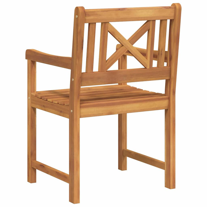 vidaXL Kerti Szék 2 pcs Barna 56 x 56 x 90 cm Tömör akácfa