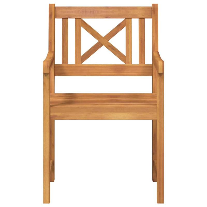 vidaXL Kerti Szék 2 pcs Barna 56 x 56 x 90 cm Tömör akácfa