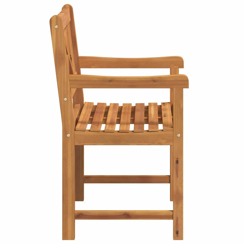 vidaXL Kerti Szék 2 pcs Barna 56 x 56 x 90 cm Tömör akácfa