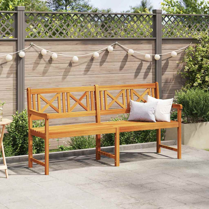 vidaXL Kerti pad Barna 180 x 56 x 90cm Tömör akácfa