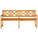 vidaXL Kerti pad Barna 180 x 56 x 90cm Tömör akácfa