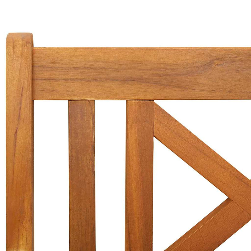 vidaXL Kerti pad Barna 220 x 56 x 90cm Tömör akácfa
