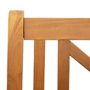 vidaXL Kerti hinta pad Barna 119 x 35 x 47 cm Tömör akácfa