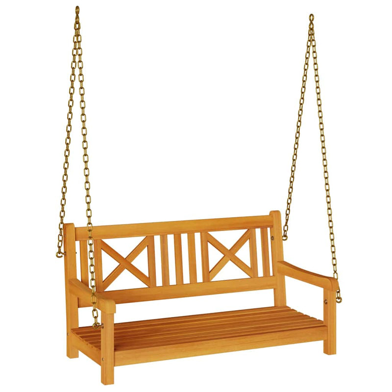 vidaXL Kerti hinta pad Barna 119 x 35 x 47 cm Tömör akácfa