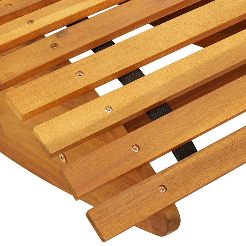 vidaXL Hintázó Napozók 2 pcs Barna 154 x 60 x 74 cm tömör akácfa
