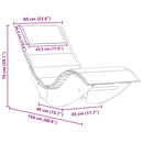 vidaXL tömör akácfa hintaszék napozóágy párnával