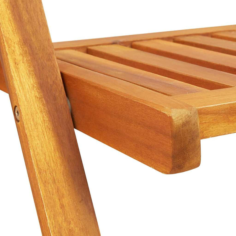 vidaXL Kerti Asztal 5 pcs Barna 110 x 60 x 72 cm Tömör akácfa