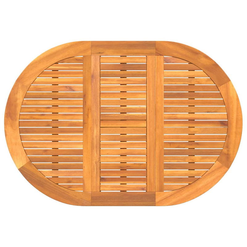 vidaXL Kerti Asztal 5 pcs Barna 110 x 60 x 72 cm Tömör akácfa