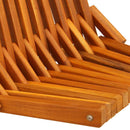 vidaXL Összecsukható Kerti Székek 2 pcs Barna 56 x 69 x 84 m