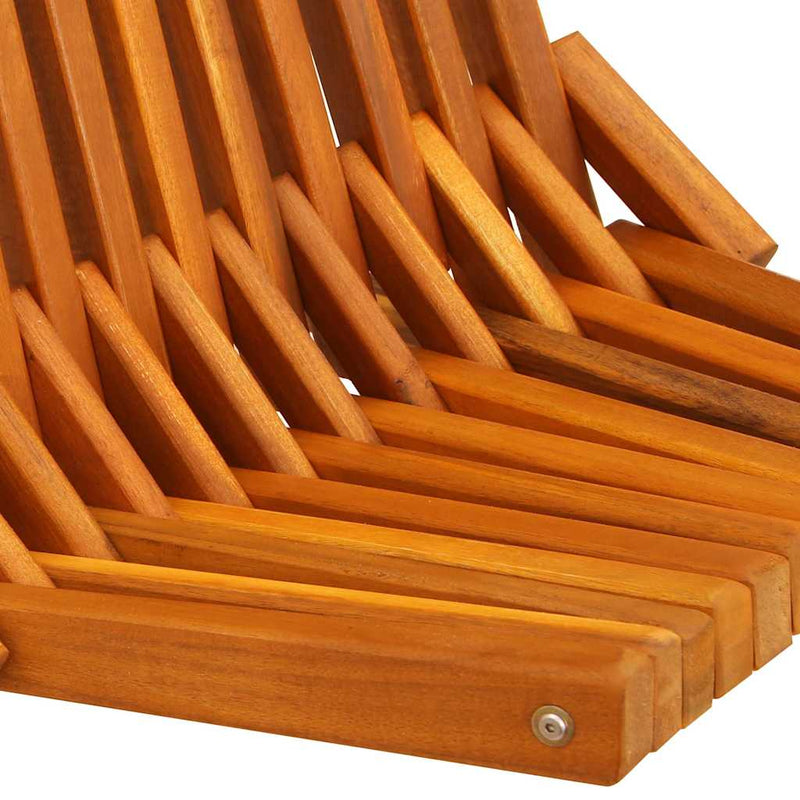 vidaXL Összecsukható Kerti Székek 2 pcs Barna 56 x 69 x 84 m