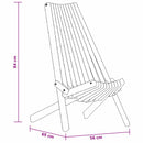 vidaXL Szék 2 pcs Barna 69 x 56 x 84 cm Tömör Akácfa