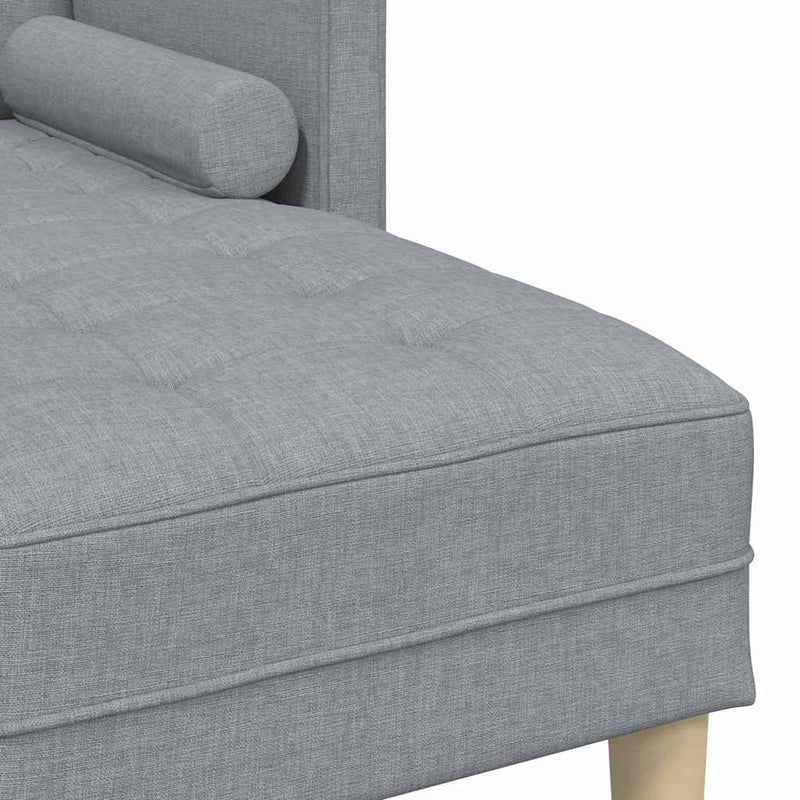 vidaXL Kanapé Szett 2 pcs Világosszürke 173 x 131 x 67 cm szövet