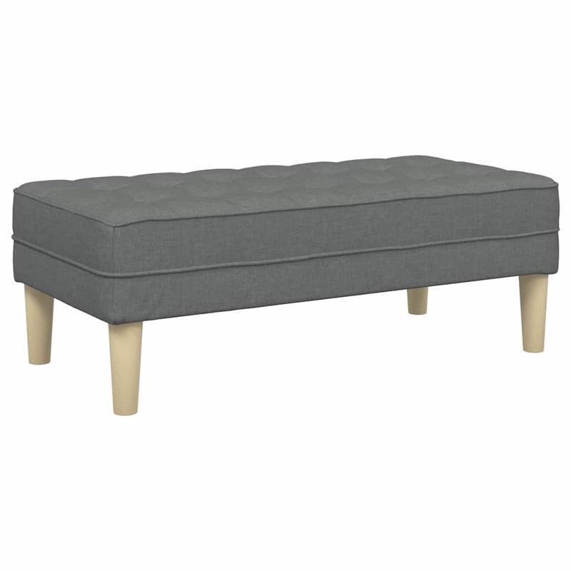 vidaXL Kanapé Szett 2 pcs Sötétszürke 173 x 131 x 67 cm szövet