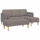 vidaXL Kanapé Szett 2 pcs Tópszín 173 x 131 x 67 cm szövet