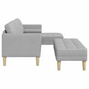 vidaXL Kanapé Szett 2 pcs Felhőszürke 173 x 131 x 67 cm Poliészter